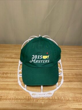 American Needle Green 2015 Masters Aug 550EM Embroidered Golf Hat/Cap O/S NWT